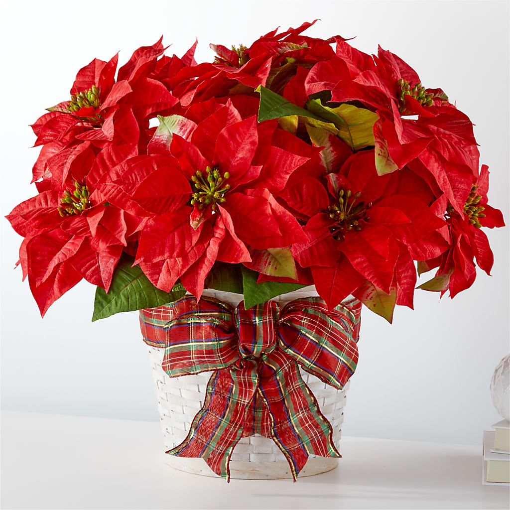Happiest Holidays Poinsettia – Decor Flowers And Events, Katy TX