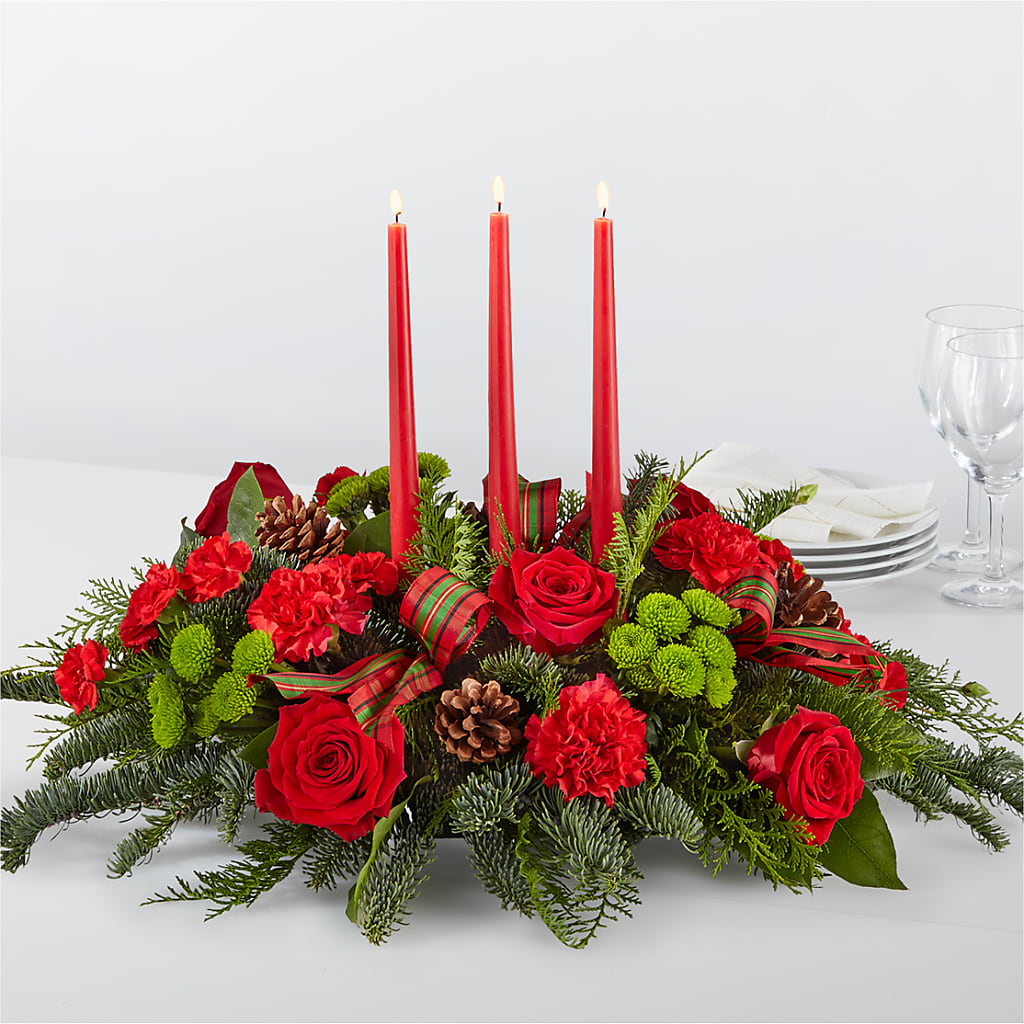 By the Candlelight Centerpiece – Decor Flowers And Events, Katy TX