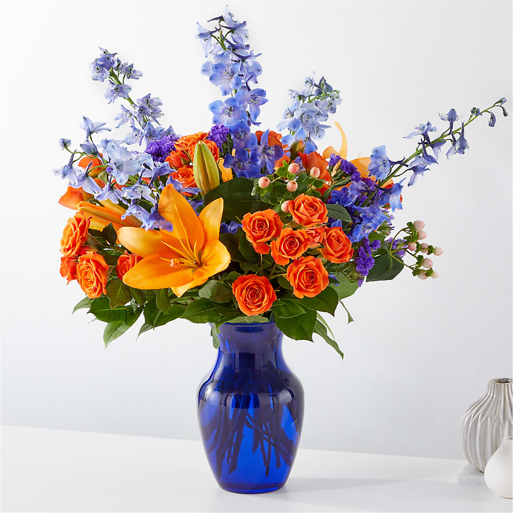 Radiant Citrus Bouquet – Decor Flowers And Events, Katy TX