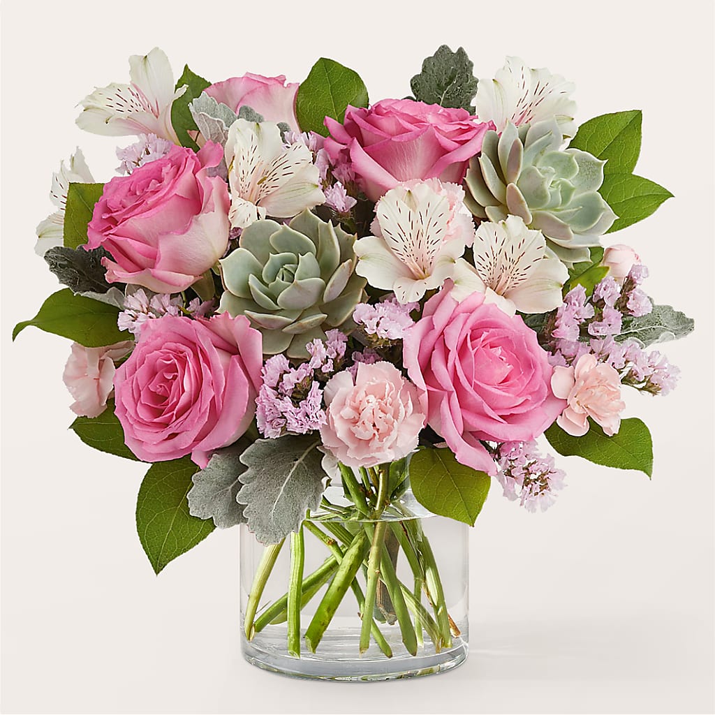 Dusty Rose Bouquet – Decor Flowers And Events, Katy TX