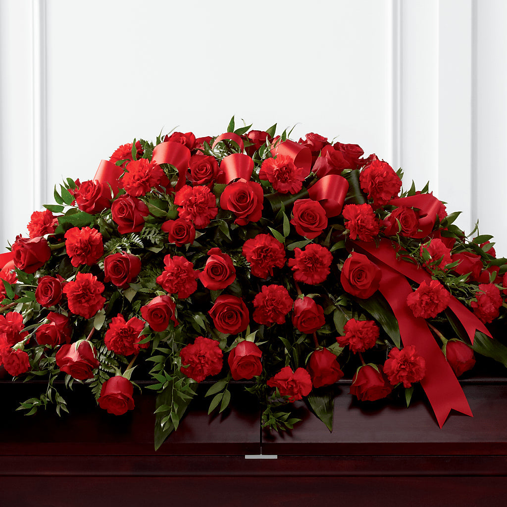 Tribute of Life Casket Spray – Decor Flowers And Events, Katy TX