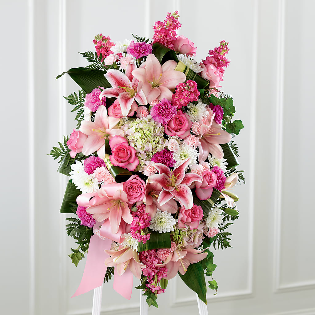 Comforting Standing Spray – Decor Flowers And Events, Katy TX