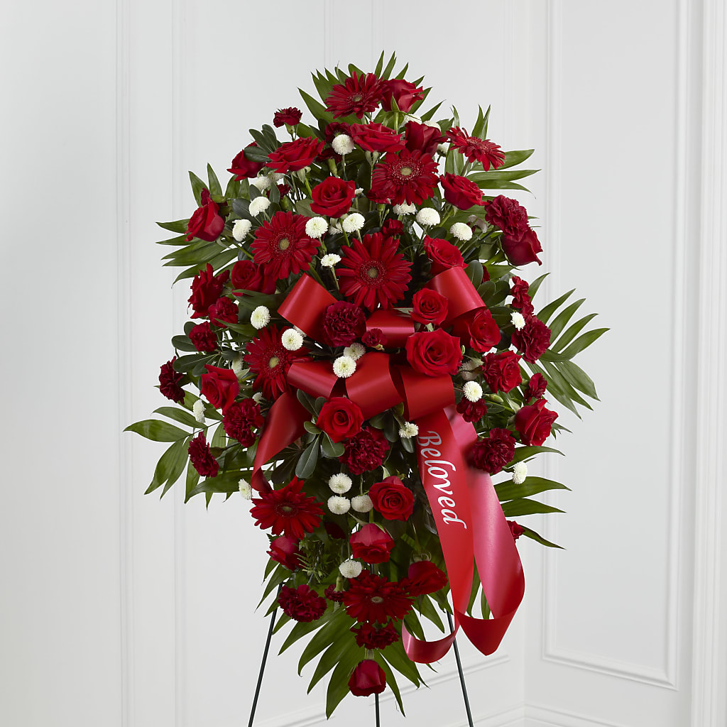 Treasured Memories Standing Spray – Decor Flowers And Events, Katy TX