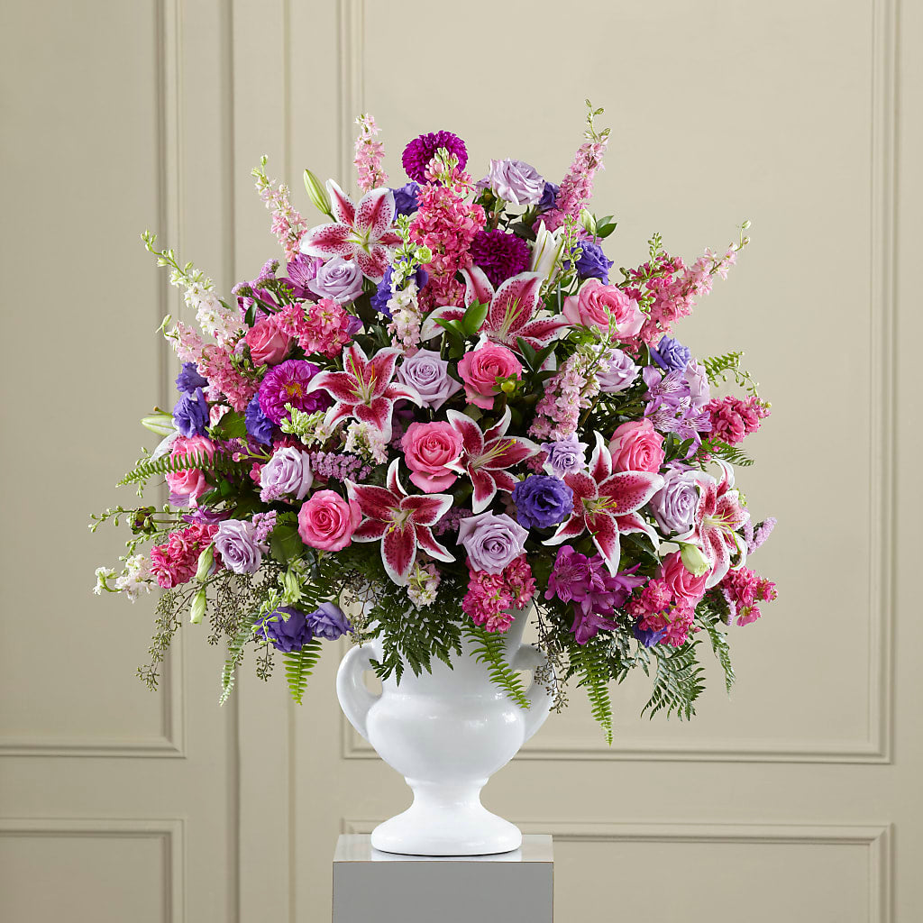 Peaceful Tribute Arrangement – Decor Flowers And Events, Katy TX