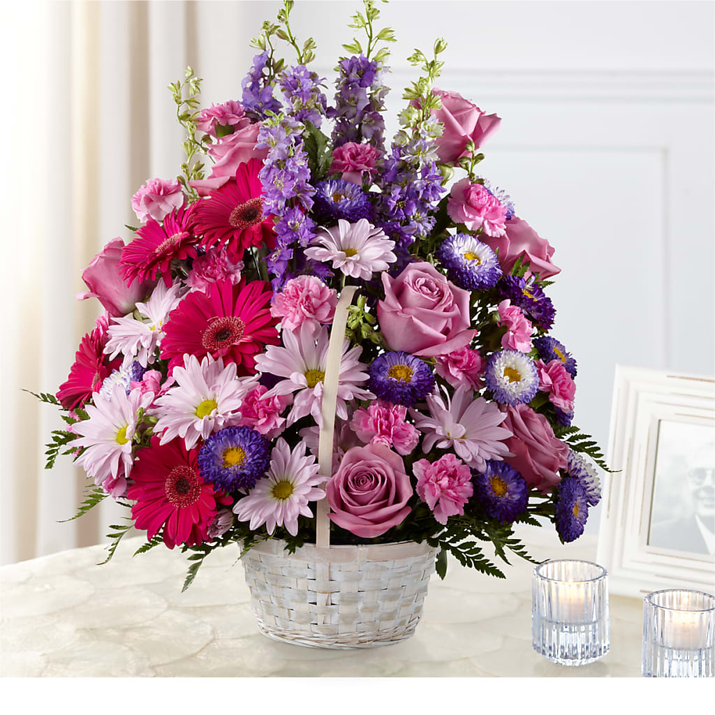 Pastel Peace Basket – Decor Flowers And Events, Katy TX
