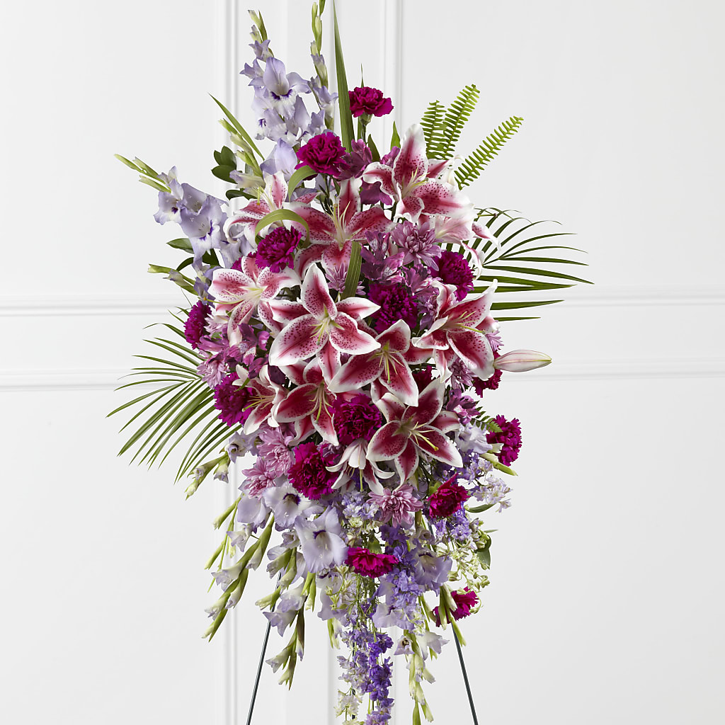 Tender Touch Standing Spray – Decor Flowers And Events, Katy TX