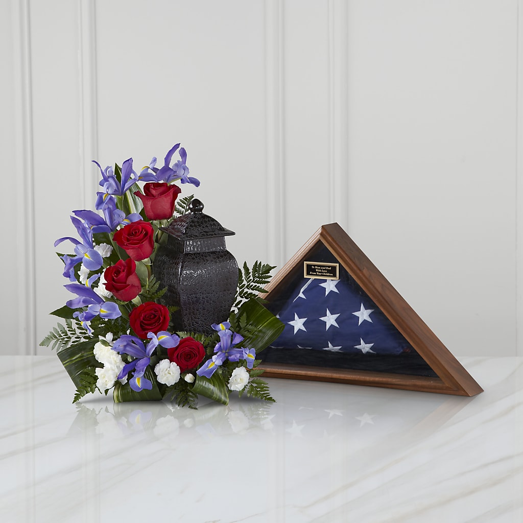 Patriotic Tribute Arrangement – Decor Flowers And Events, Katy TX
