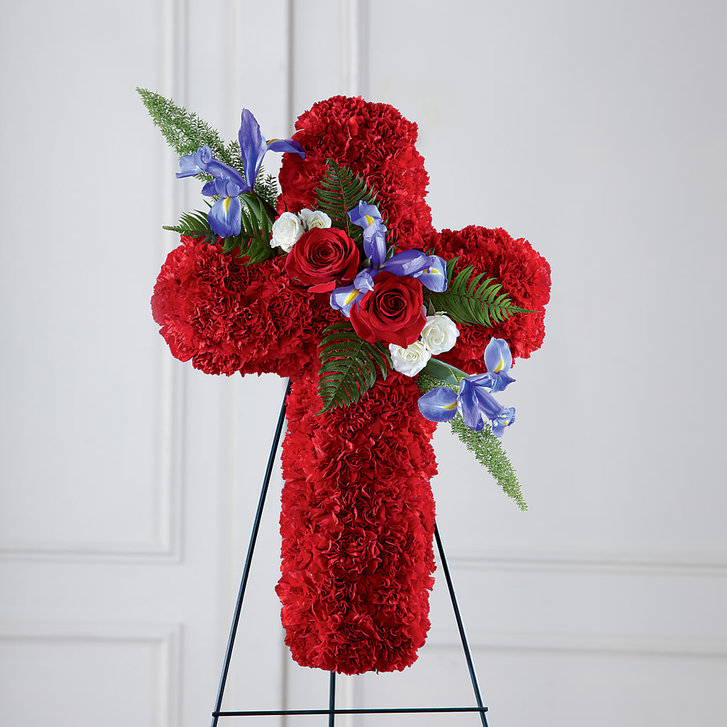 Faithful Hero Floral Cross – Decor Flowers And Events, Katy TX