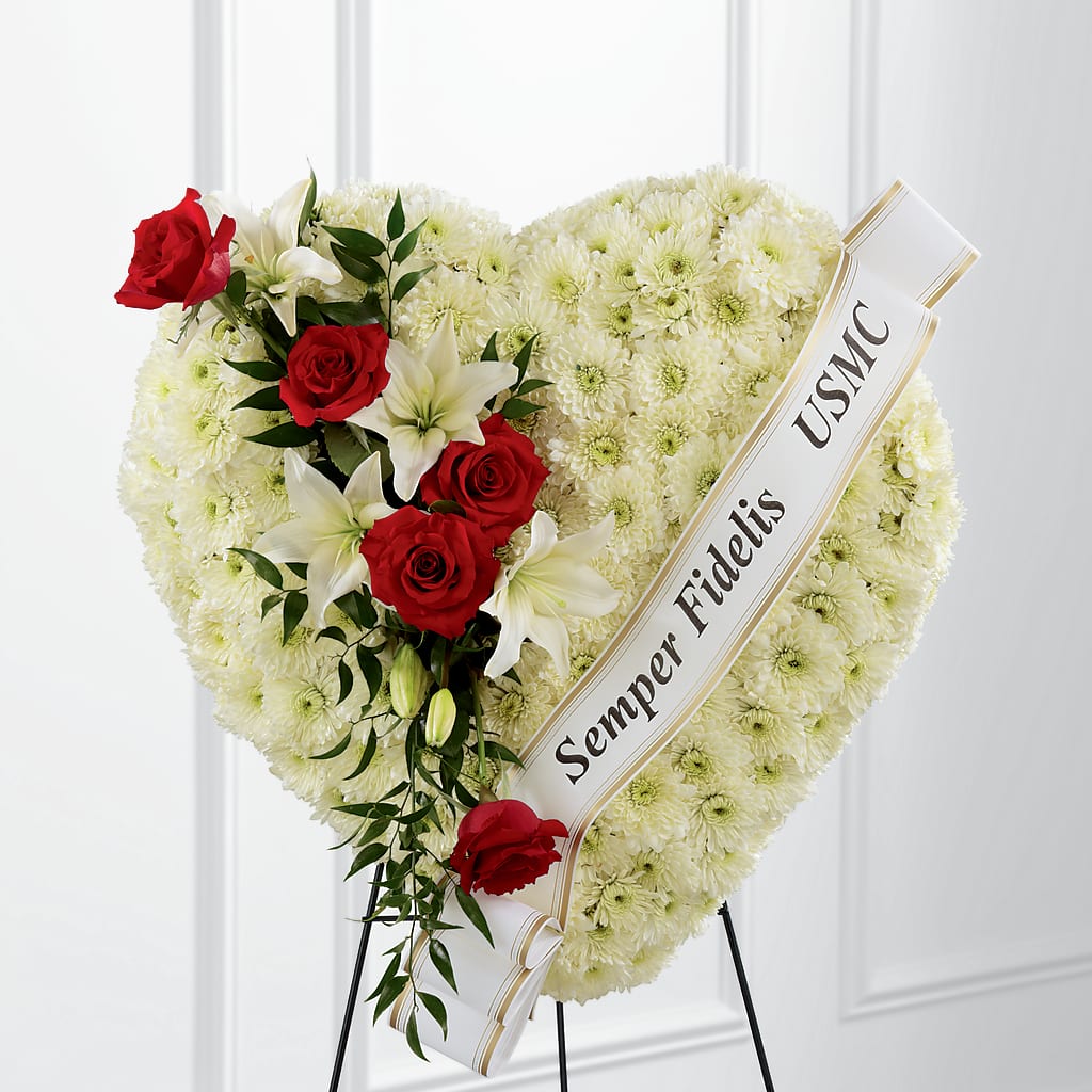 Heartfelt Hero Standing Heart – Decor Flowers And Events, Katy TX