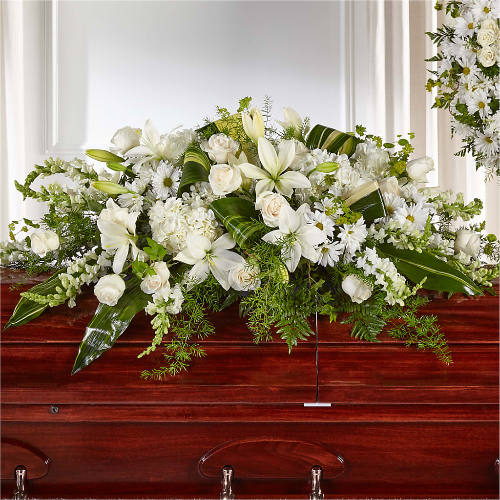 Abundance Casket Spray – Decor Flowers And Events, Katy TX