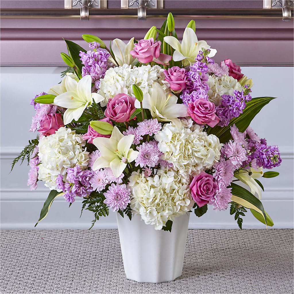Heaven Sent Floor Basket – Decor Flowers And Events, Katy TX