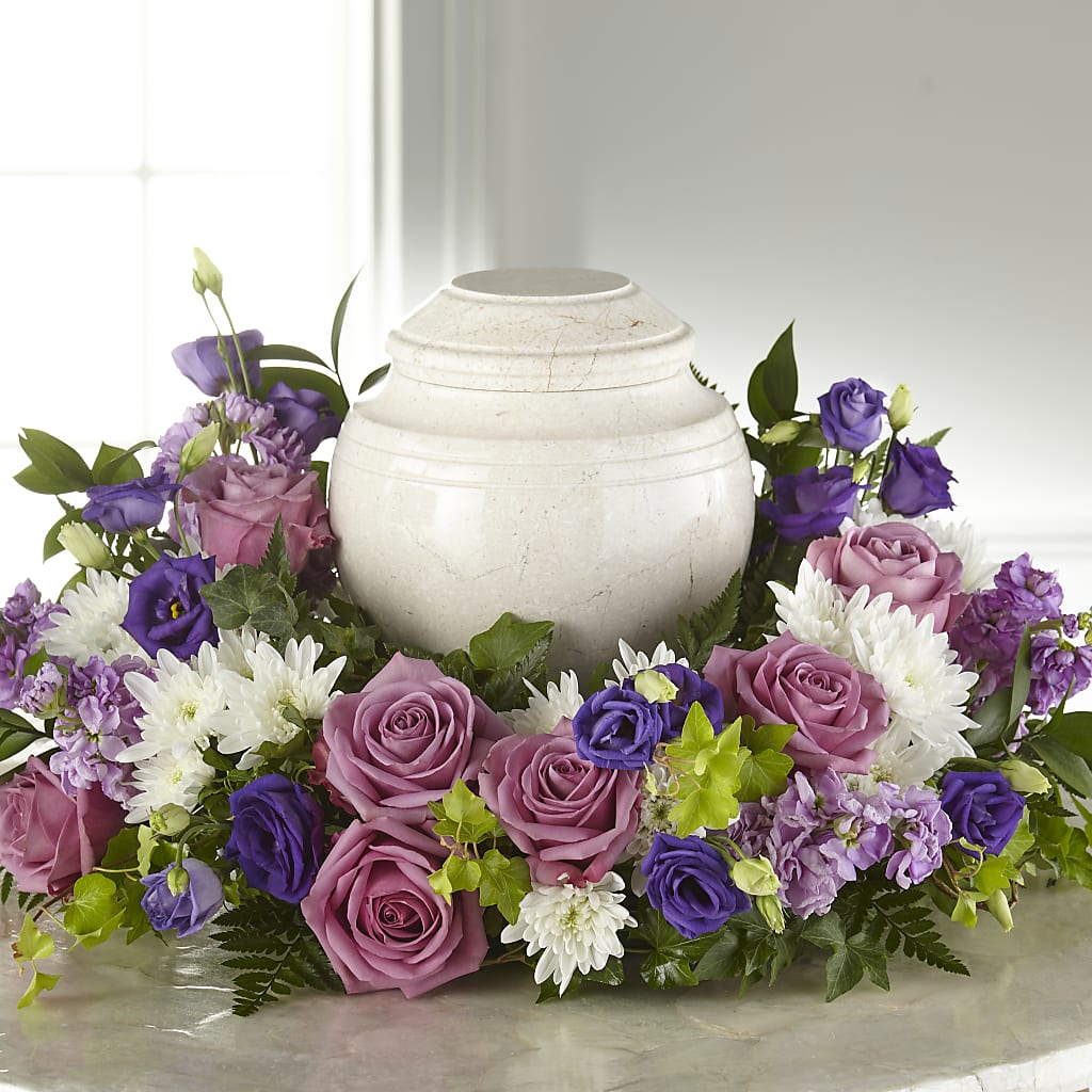Blooming Sympathy Cremation Adornment – Decor Flowers And Events, Katy TX