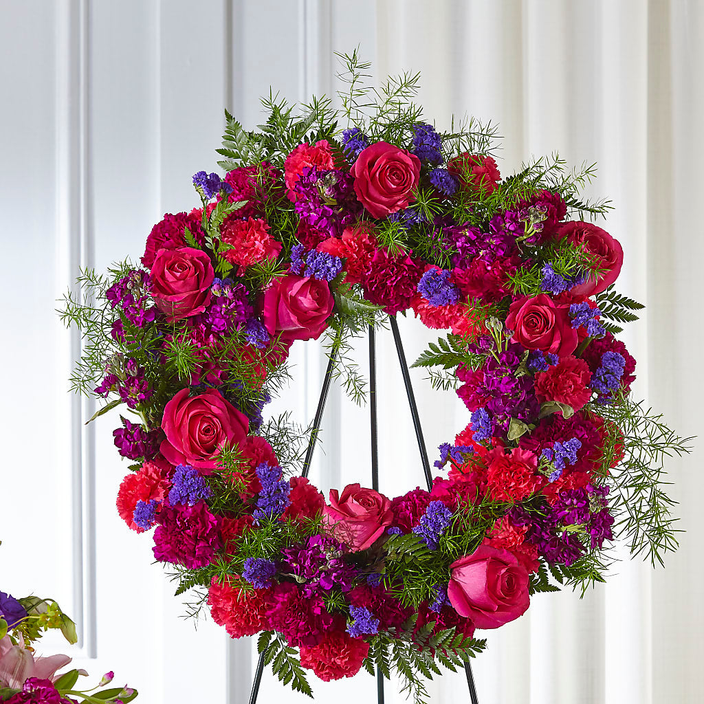 Calming Colors Wreath – Decor Flowers And Events, Katy TX