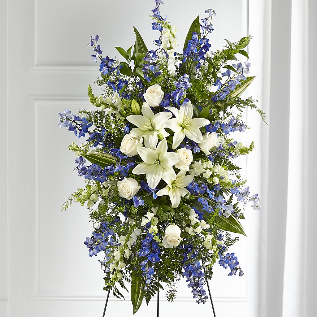Faithful Friend Standing Spray – Decor Flowers And Events, Katy TX