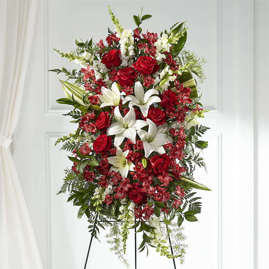 Everlasting Memory Standing Spray – Decor Flowers And Events, Katy TX