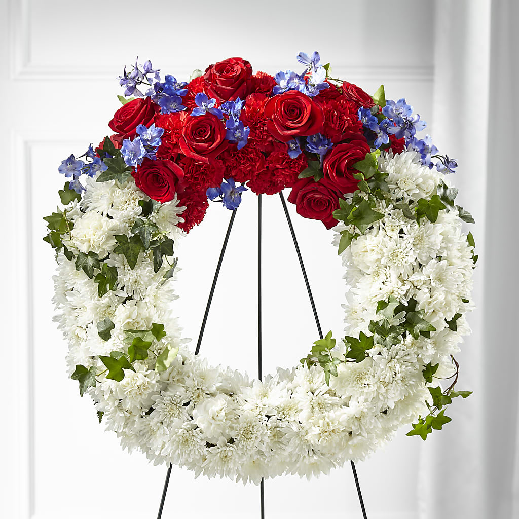 Patriotic Passion Wreath – Decor Flowers And Events, Katy TX