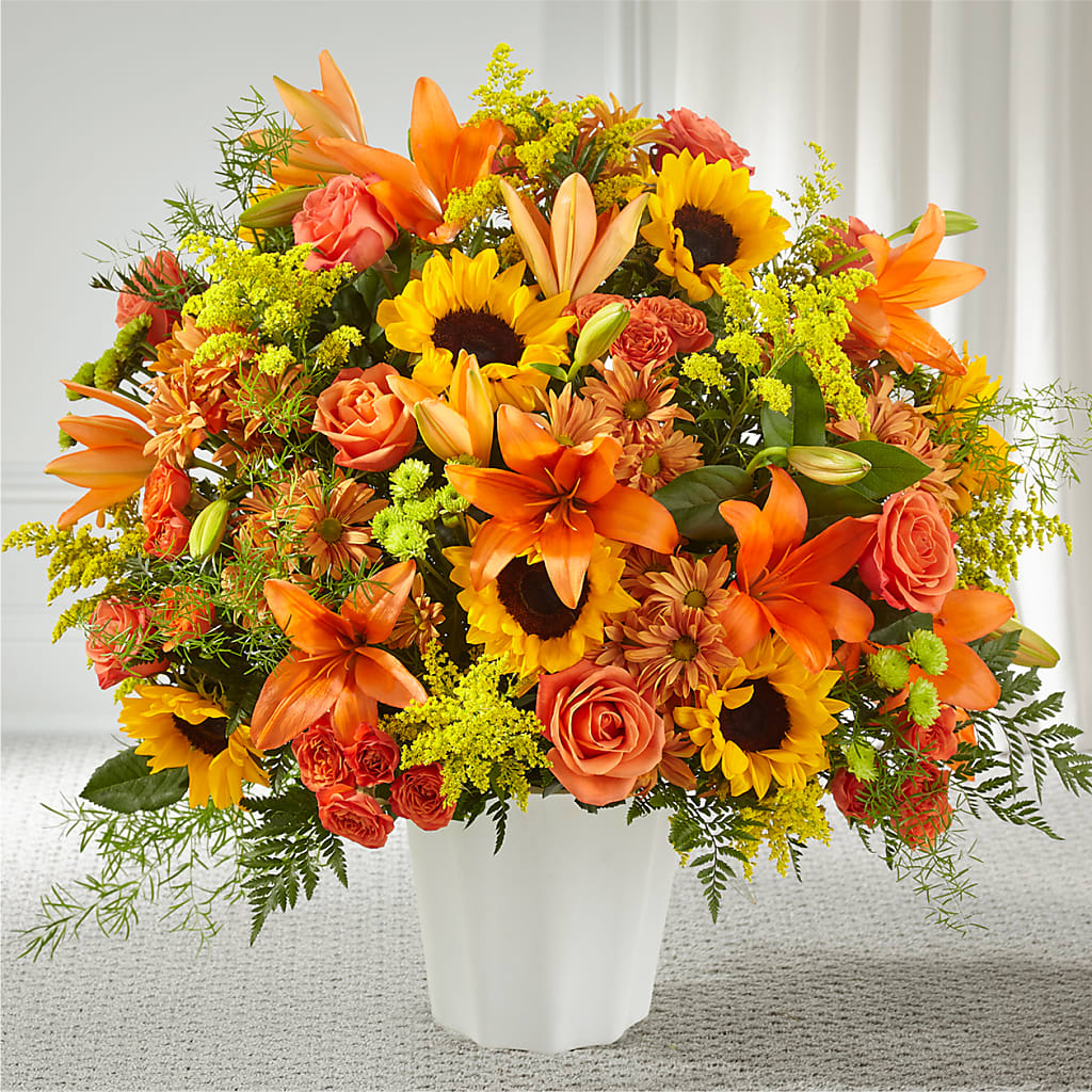 Harvest Thoughts Floor Basket – Decor Flowers And Events, Katy TX