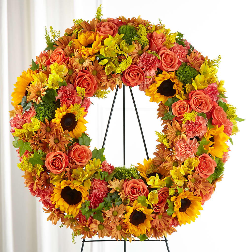 Autumnal Memories Wreath (Standard) – Decor Flowers And Events, Katy TX