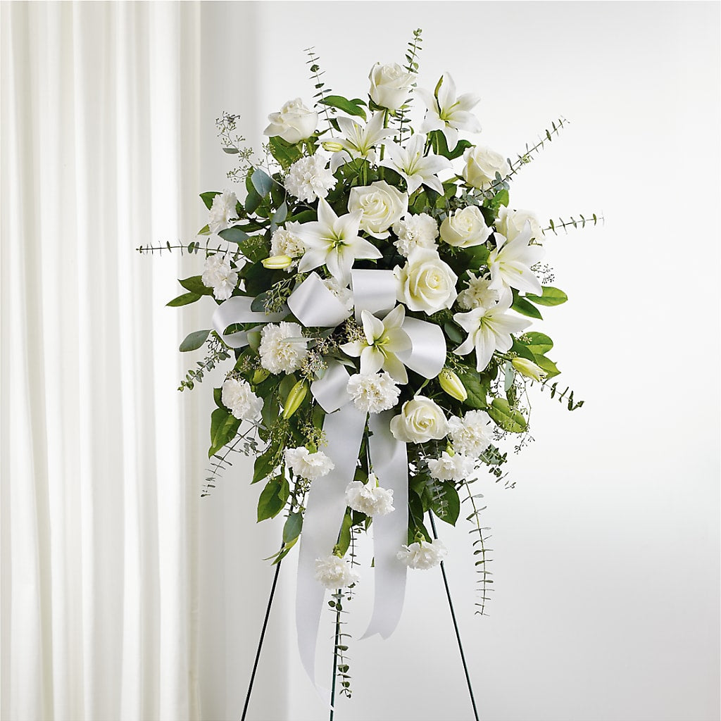 With Care Standing Spray – Decor Flowers And Events, Katy TX