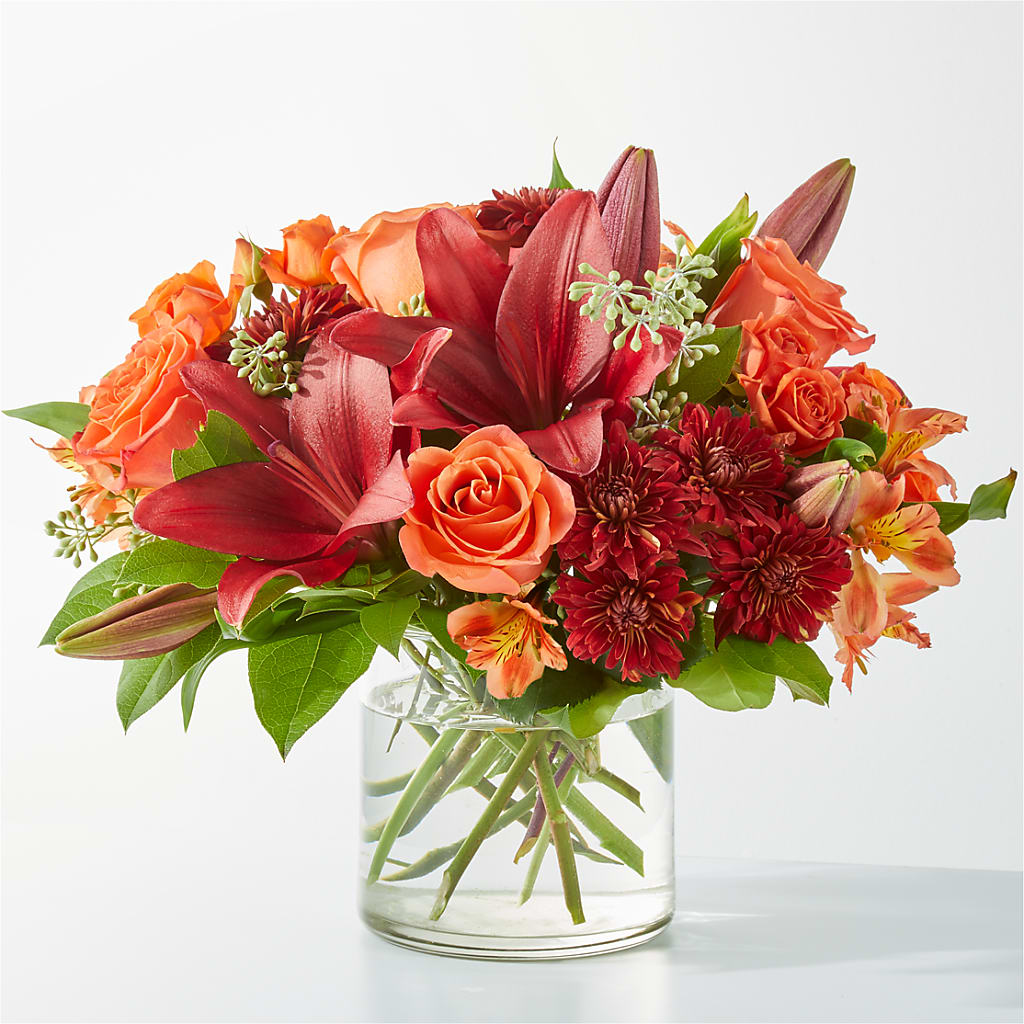 Crimson Leaves Bouquet – Decor Flowers And Events, Katy TX