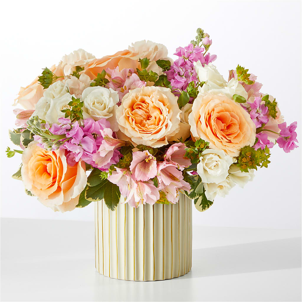 Paradise Bouquet with Ivory Vase – Decor Flowers And Events, Katy TX